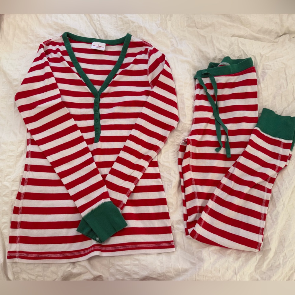 Women’s Holiday stripe pajama set